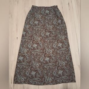 Vintage paisley maxi skirt